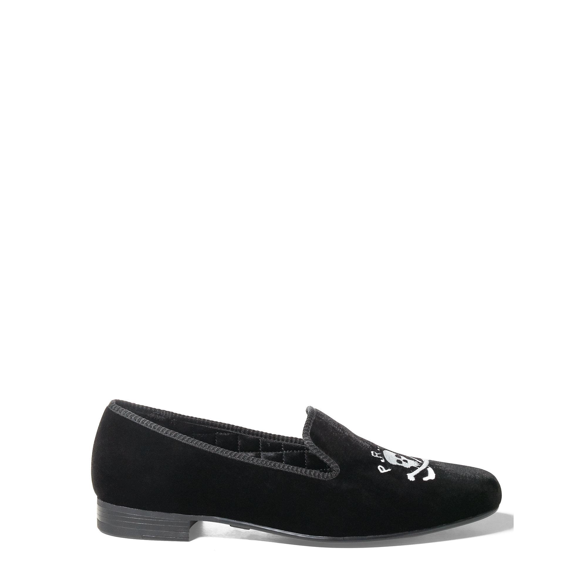 mens black polo slippers
